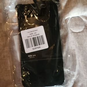 Black tights size 3/4